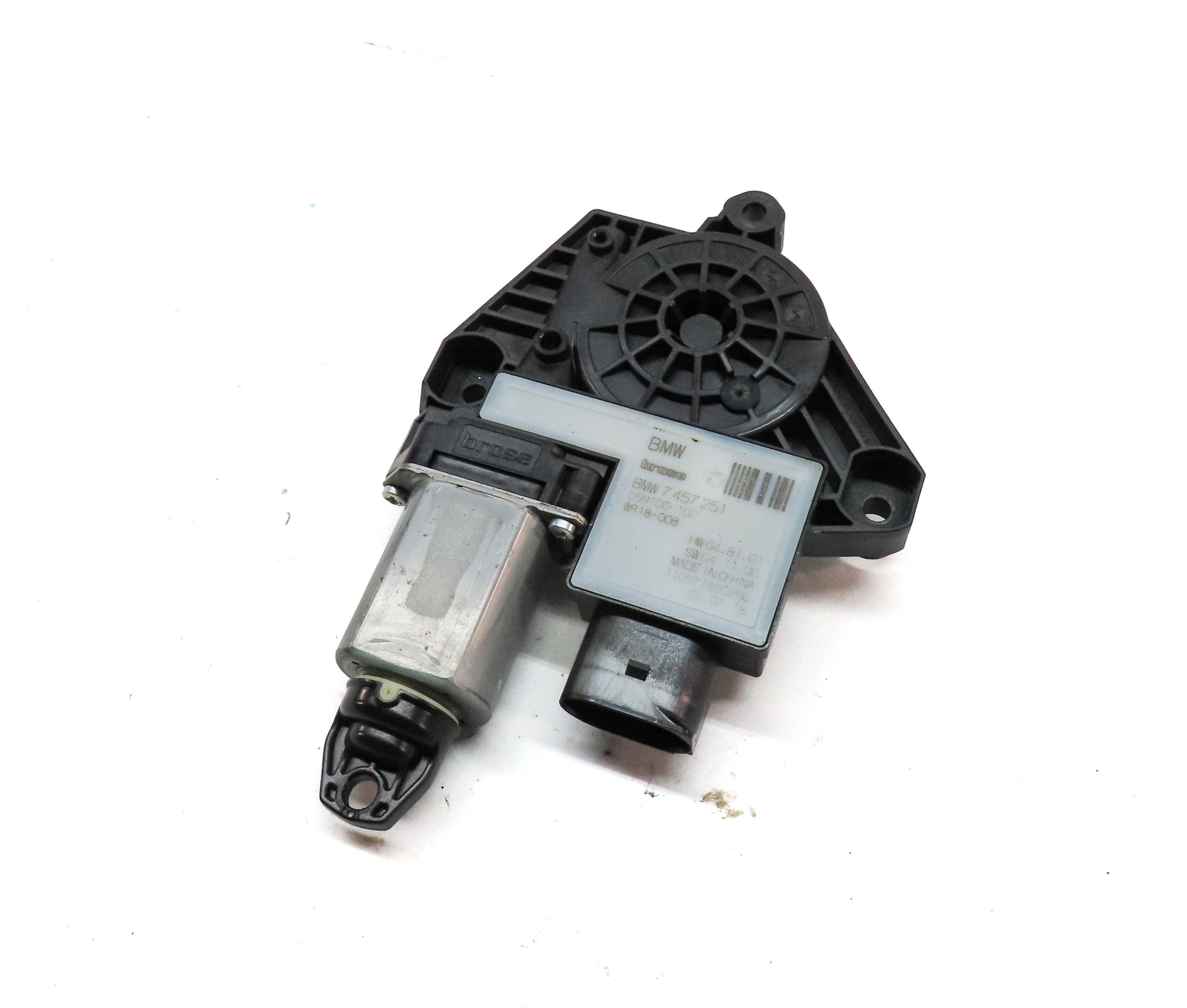 2016-2023 BMW 5 7 X3 X4 SERIES (G01 G02 G11 G30) REAR LEFT DOOR WINDOW MOTOR — exact item pictured